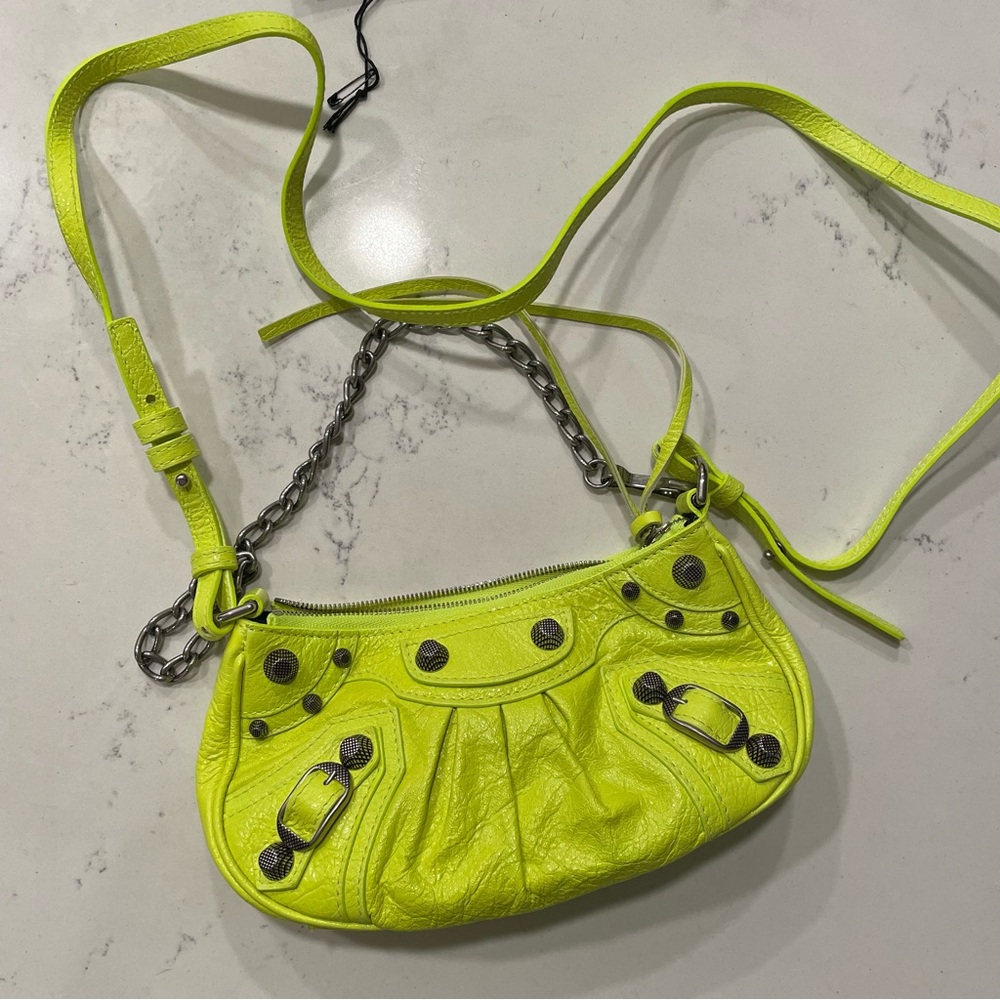 BALENCIAGA Mini Le Cagole Chain Bag